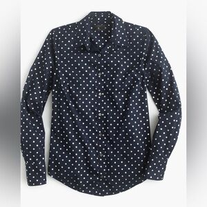 55. JCrew Foil Dot Shirt